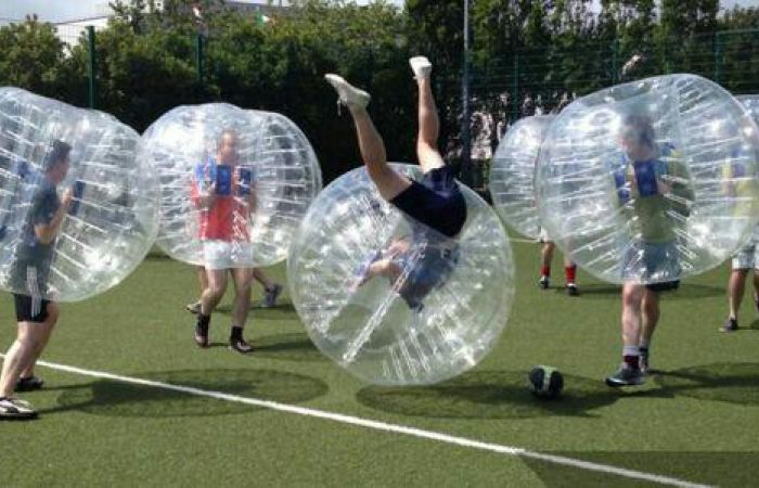 Fútbol burbuja para tu despedida de soltero o soltera