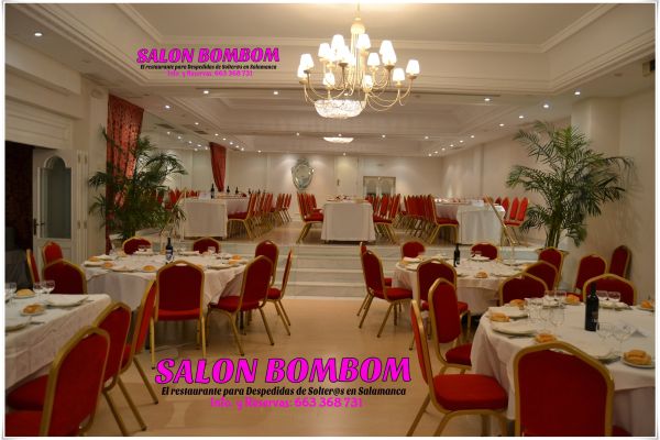 Restaurante Salón Bombom para despedidas de soltero en Salamanca